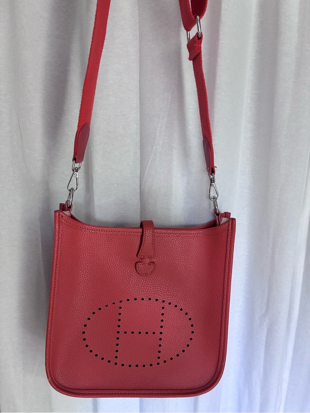 Evelyn Clemence Orange Inspired Crossbody Bag